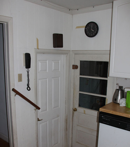 orig doors to basement and rear addition
