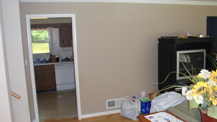 view to original kitchen