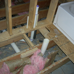 crawl space not excavated