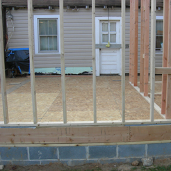 no treated sill bd walkway